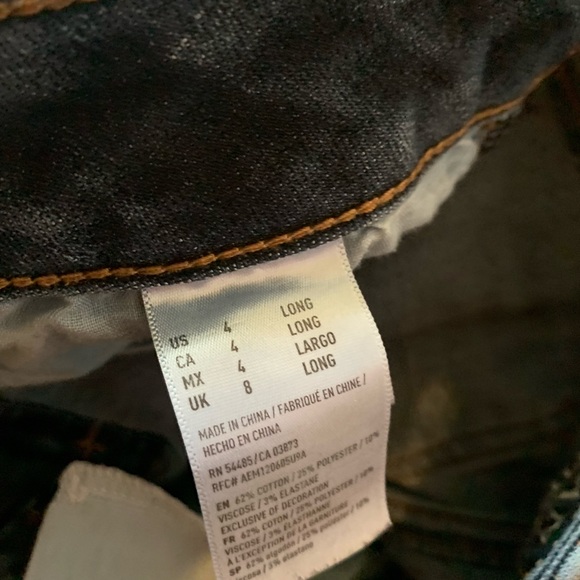 🌻2/$50🌻 (LONG) High rise darkwash AE jeans - Picture 6 of 7